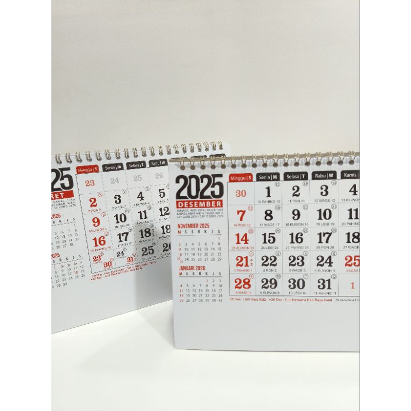 

Kalender meja angka 2025 landscape new