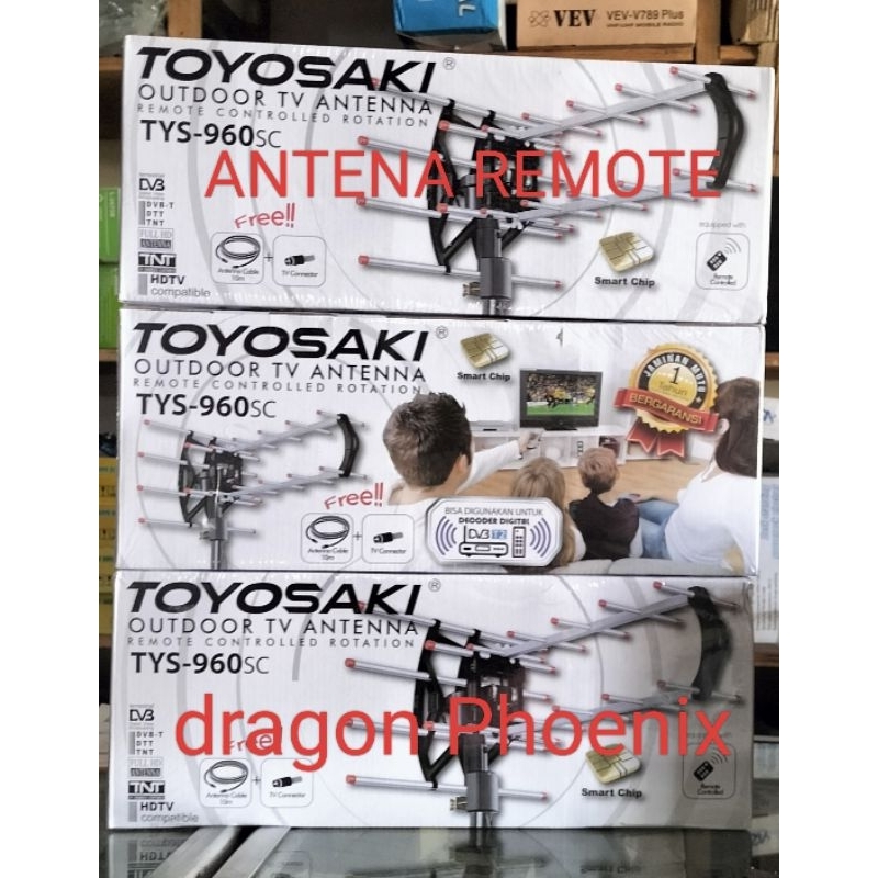 ANTENA REMOTE DIGITAL TYS 960sc Outdoor TV ANTENA TOYOSAKI