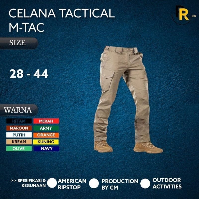 CELANA PANJANG TACTICAL M-TAC ORIGINAL PRIA,CELANA CARGO OUTDOOR M-TAC