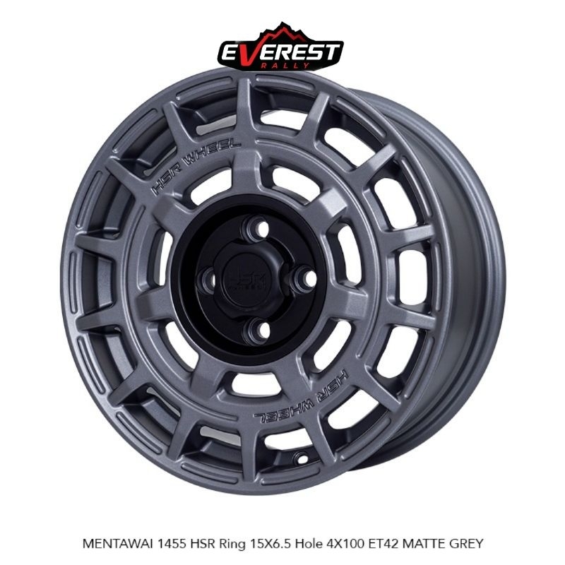 Velg Racing Mentawai Hsr R15 Matt Grey For:Sirion.Mirage dll
