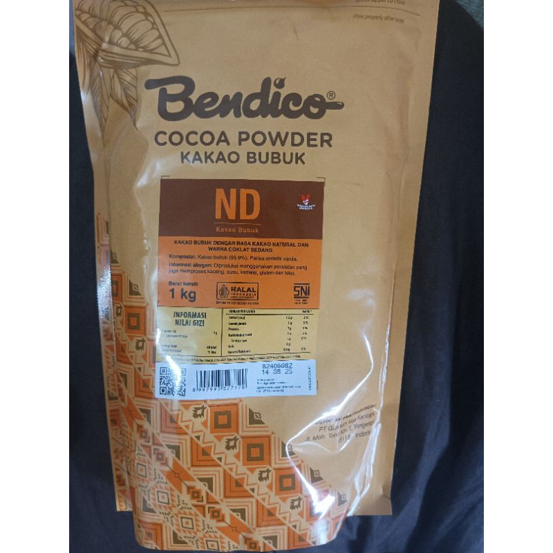 

Bubuk Coklat Bendico Cocoa Powder 1 Kg ND Coklat Sedang