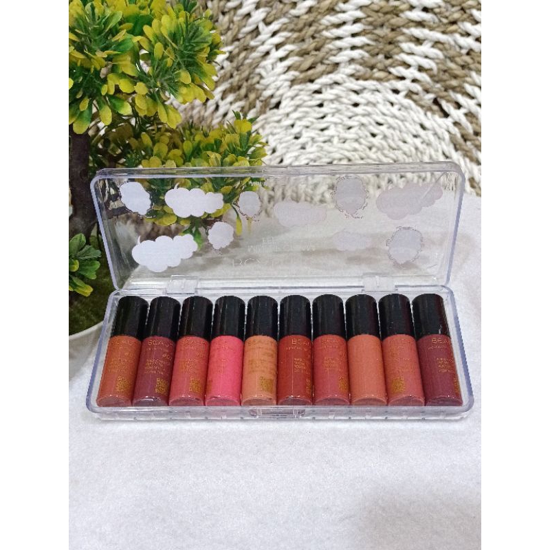 Lip cream mini Beautica/lip cream murah/lip cream glosy