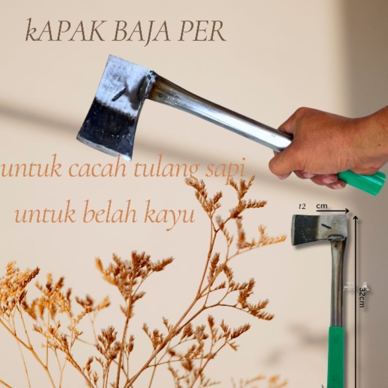 Kapak Bahan Full Baja Per Asli Super Tajam Lokal Multifungsi Cocok Buat Cacah Tulang Sapi Untuk Bela