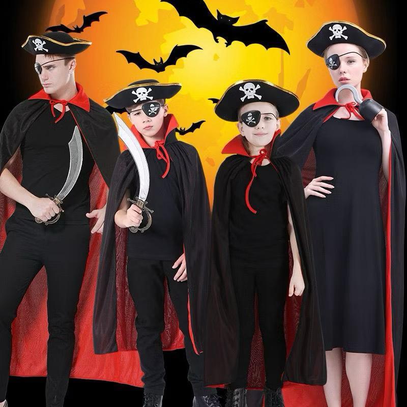 Paket kostum pirate/kostum cosplay bajak laut/jubah bajak laut/kostum karakter anak dewasa pirate