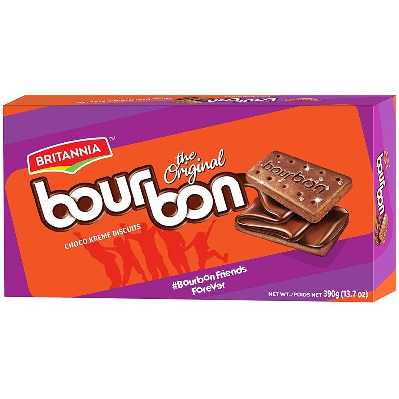 

BRITANNIA BOURBON THE ORIGINAL 390G / Choco Creme Biscuits