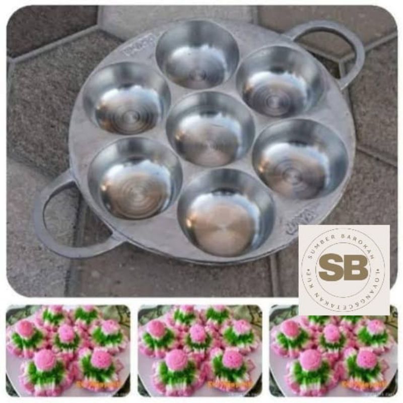 LOYANG CETAKAN KUE BIKANG MAWAR CUNGKIL FREE TUTUP.