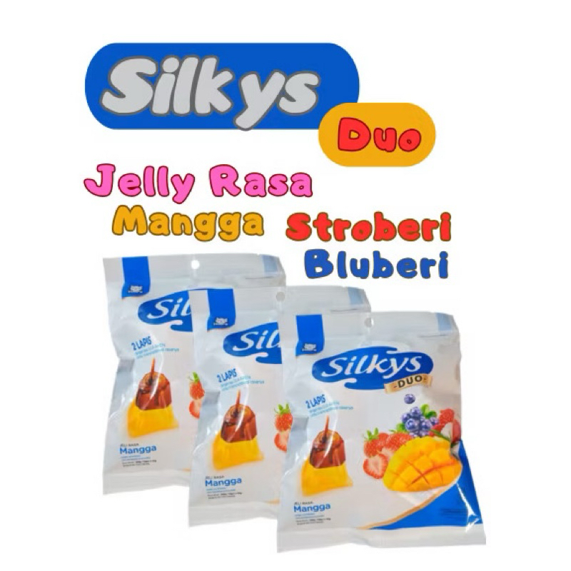 

Silkys Duo Jelly 2 Lapis dengan rasa gula aren isi 10pcs
