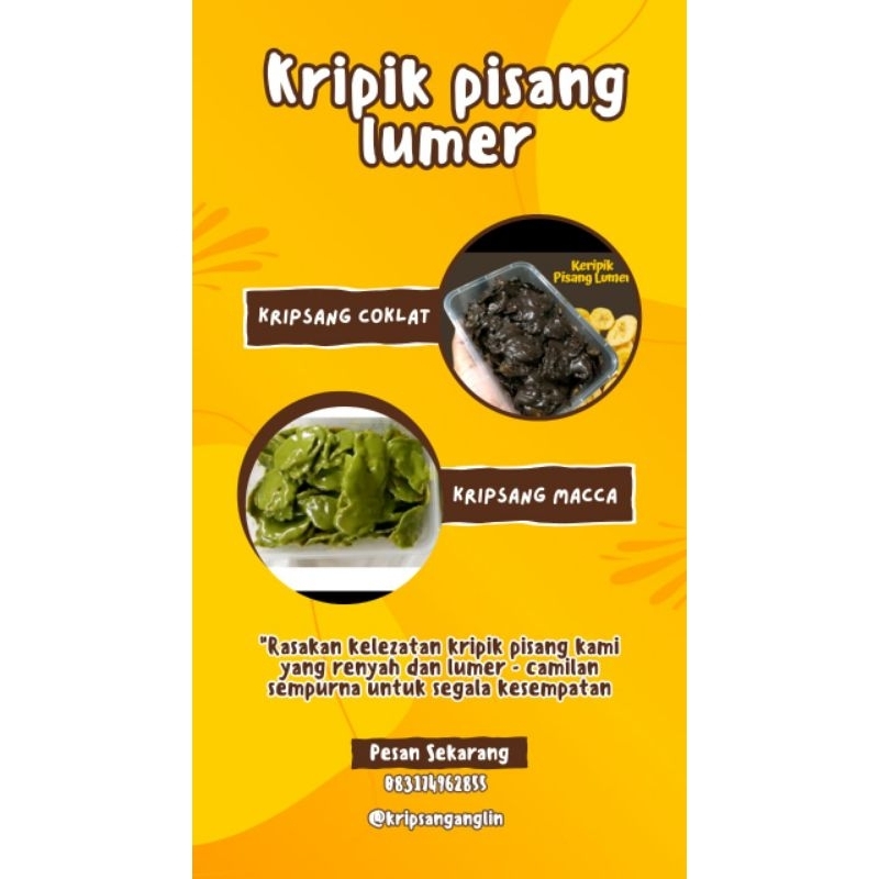 

keripik pisang lumer
