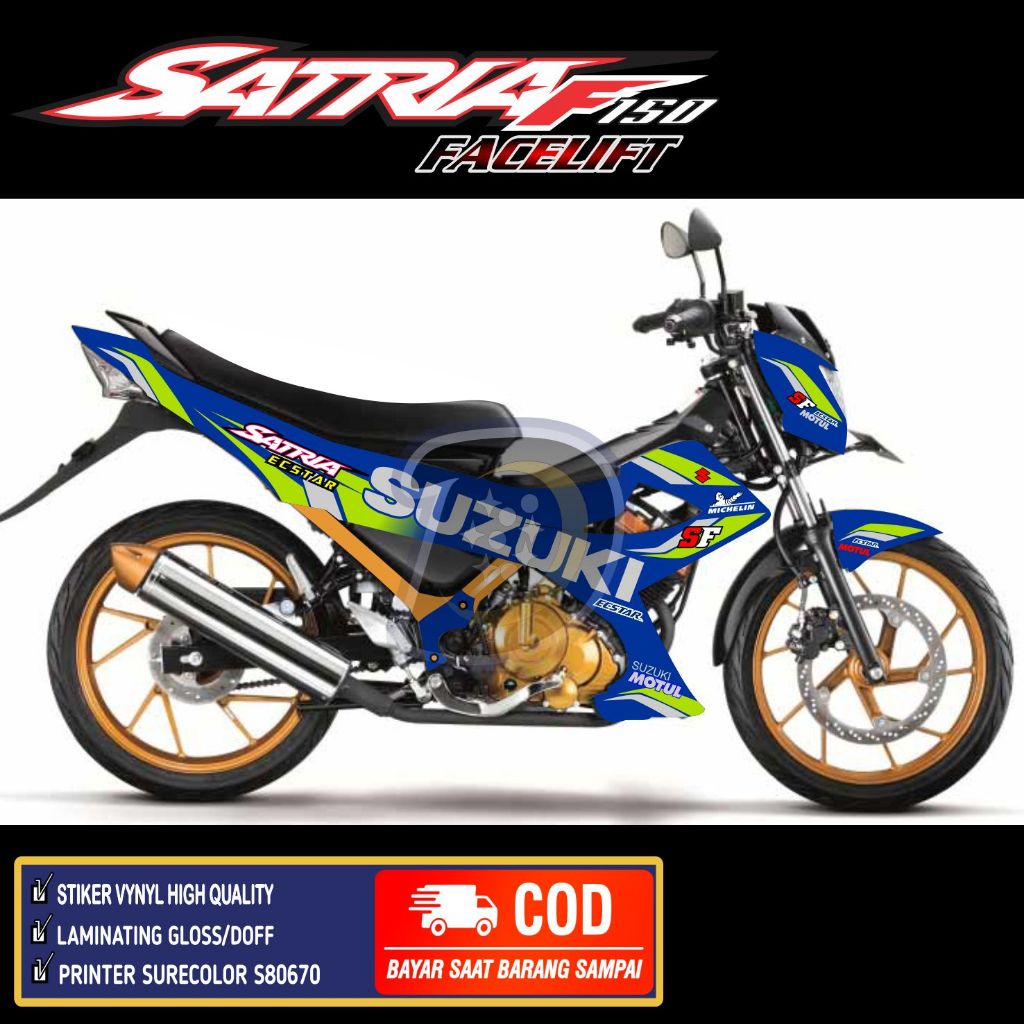 Stiker Satria Fu Facelift 2014 Decal Satria Fu Facelift Stiker Satria Fu 150 facelift Livery