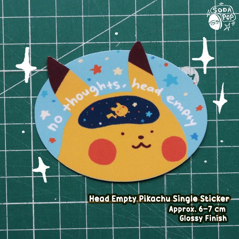 

Head Empty Pikachu Single Sticker