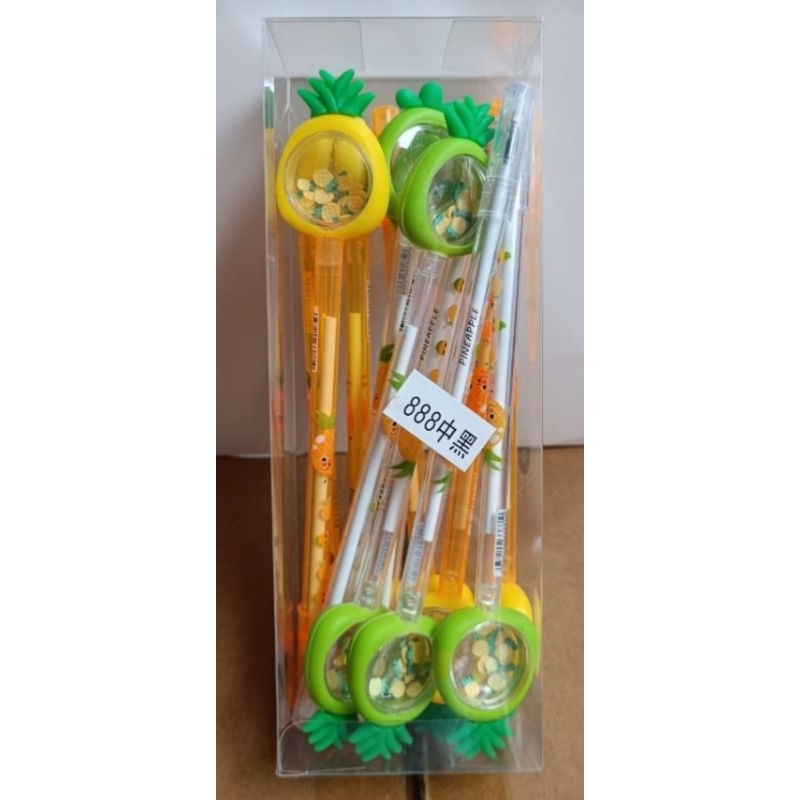 

Pulpen Buah-buahan 12pcs || Pulpen Motif Strawberry Nanas || Pulpen Unik Motif Avocado