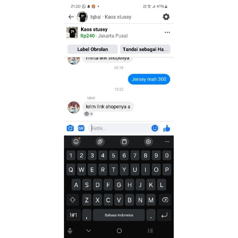 pesanan stussy jersey