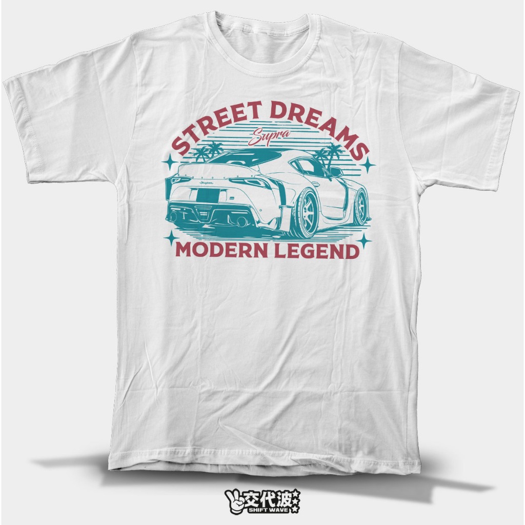 ShiftWave Toyota GR Supra Kaos T-Shirt Tshirt Baju Distro Pria Wanita Cowok Cewek