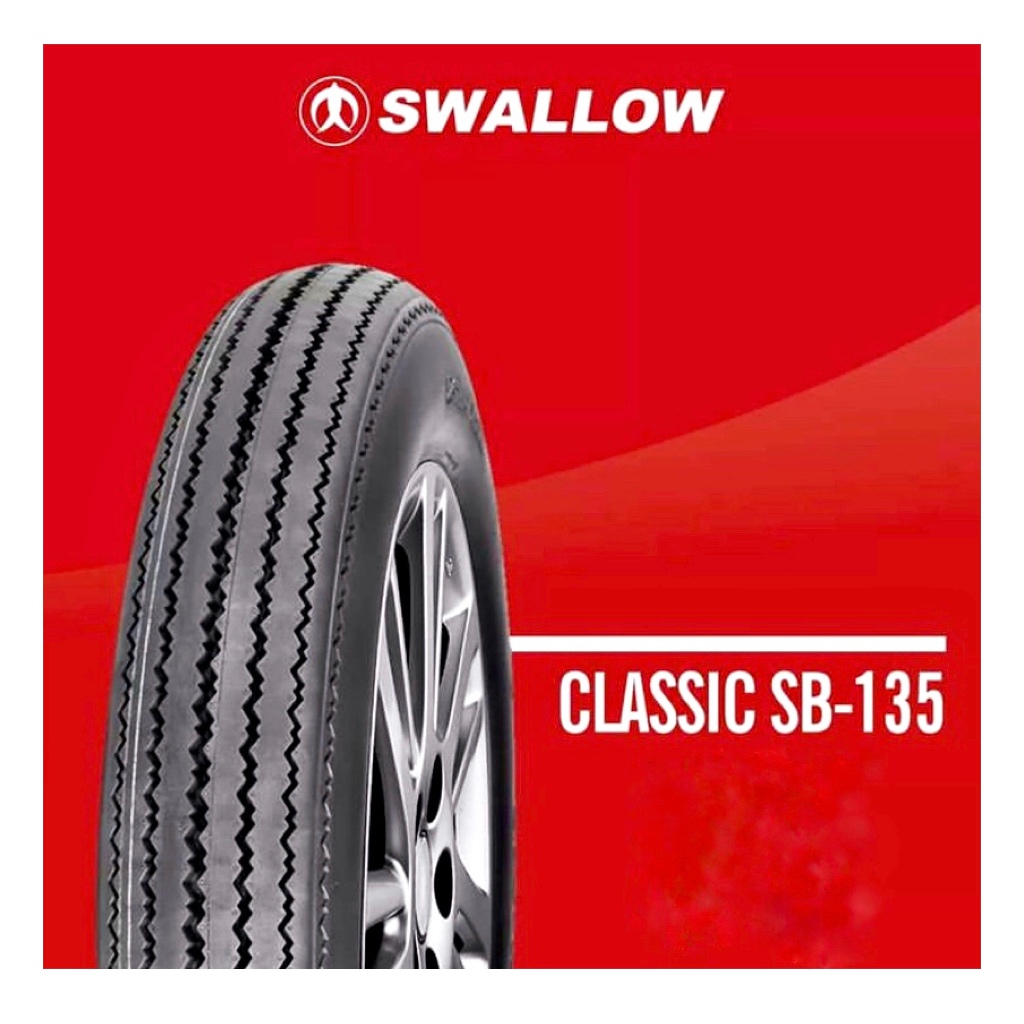 Ban Swallow Classic SB135 3.50-17 + 4.00-17 + Ban Dalam ( Paket Hemat Depan Belakang Lengkap )