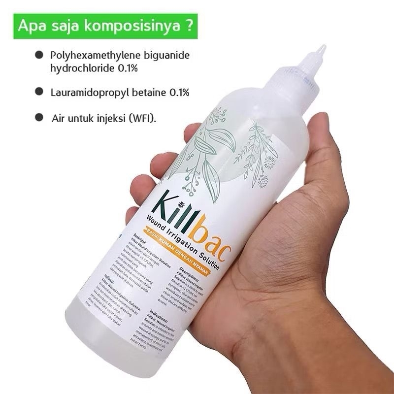 Killbac / Cairan Steril Pembersih luka