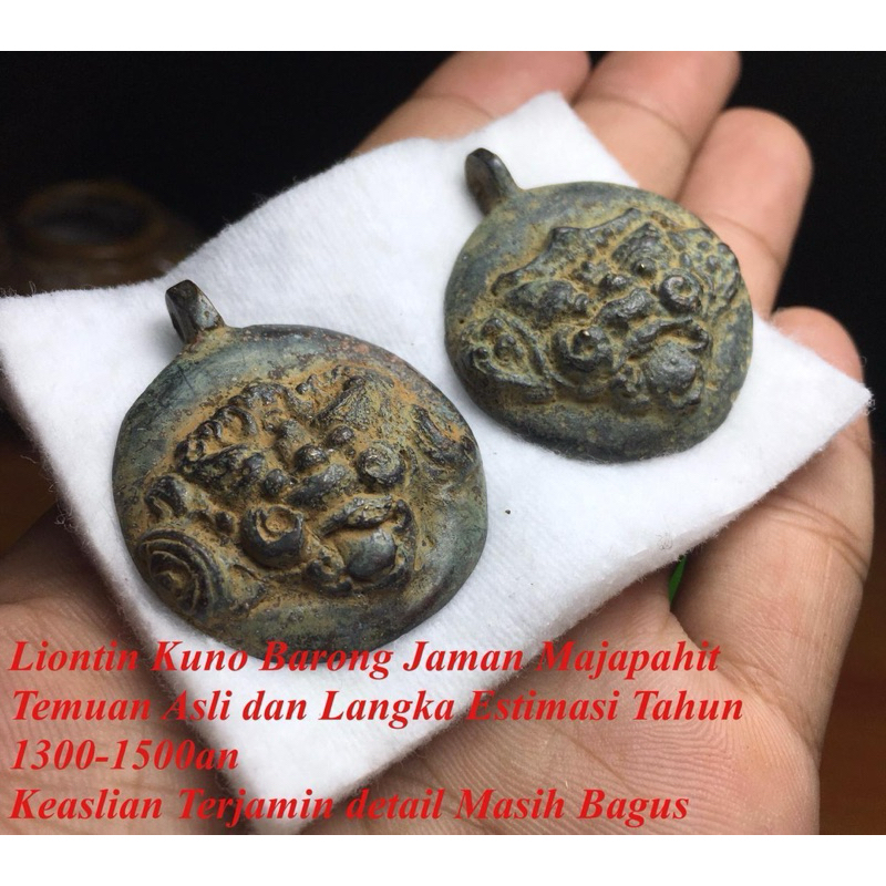 Liontin Kuno Perunggu Barong Asli Majapahit