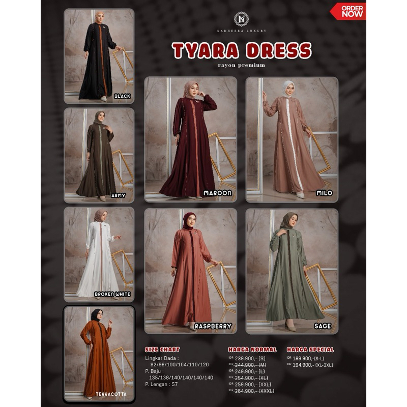 NADHEERA LUXURY TYARA DRESS - Gamis Daily