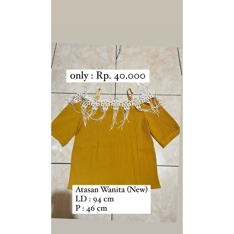 [NEW] ATASAN WANITA | SABRINA WANITA | BAJU WANITA RUMBAI - RUMBAI