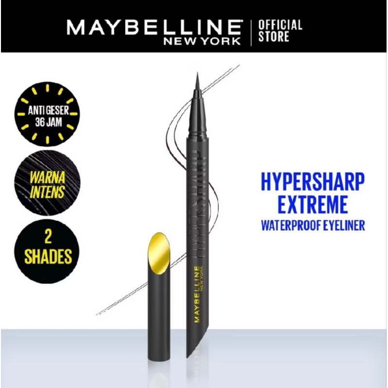 Maybelline Hypersharp Extreme Liquid Eyeliner - Eye MakeUp - Waterproof Eyeliner