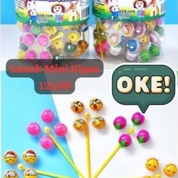 

Permen lunak mini kipas 1 toples isi 50pcs