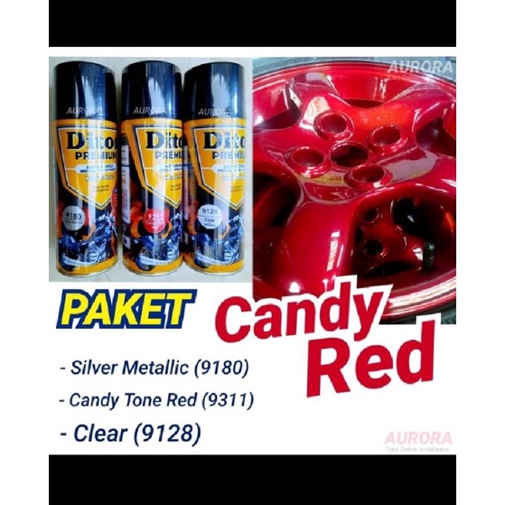 Super Testimoni  PAKET LENGKAP DITON PREMIUM 9311 CANDY TONE MERAH CAT SEMPTOR DITON 4CC