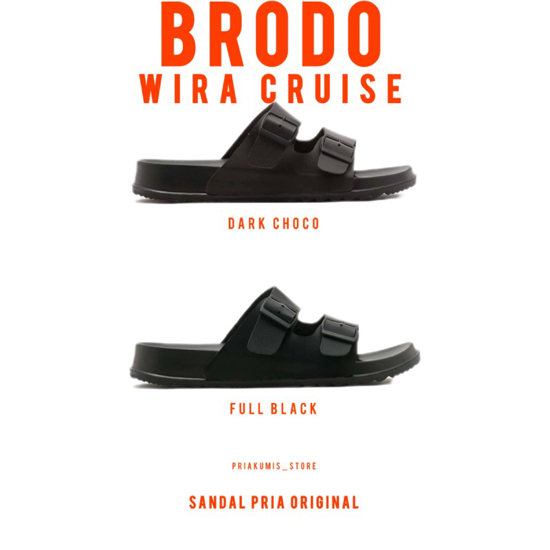 Brodo Official Wira Cruise - Sandal Pria Keren | Sandal Pria Original 100% | Sandal Cowok | Sandal S