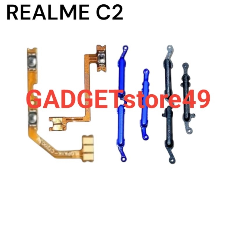TOMBOL REALME C2 TOMBOL SET + FLEXIBLE ON OFF VOLUME REALME C2