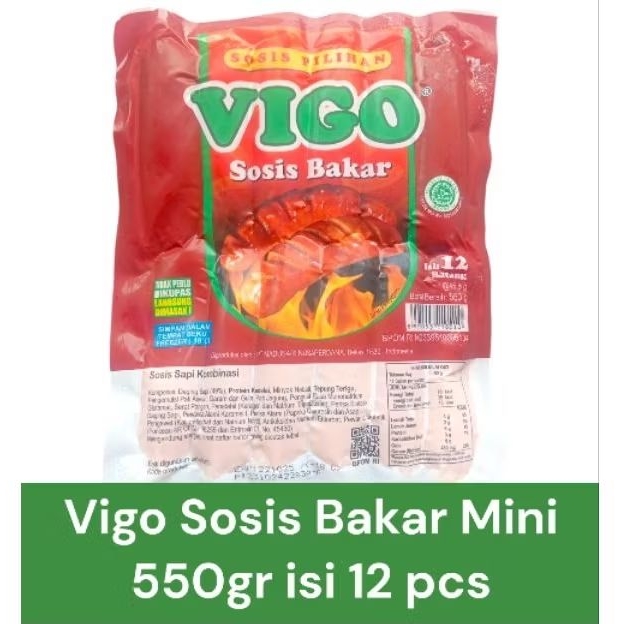 

vigo sosis bakar sapi 550gr isi 12 pcs