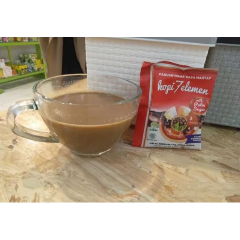 

Gratis 1 Lempeng Koin Emas Promo Sevel Kopi Herbal 7 Element Eceran Per Sashet