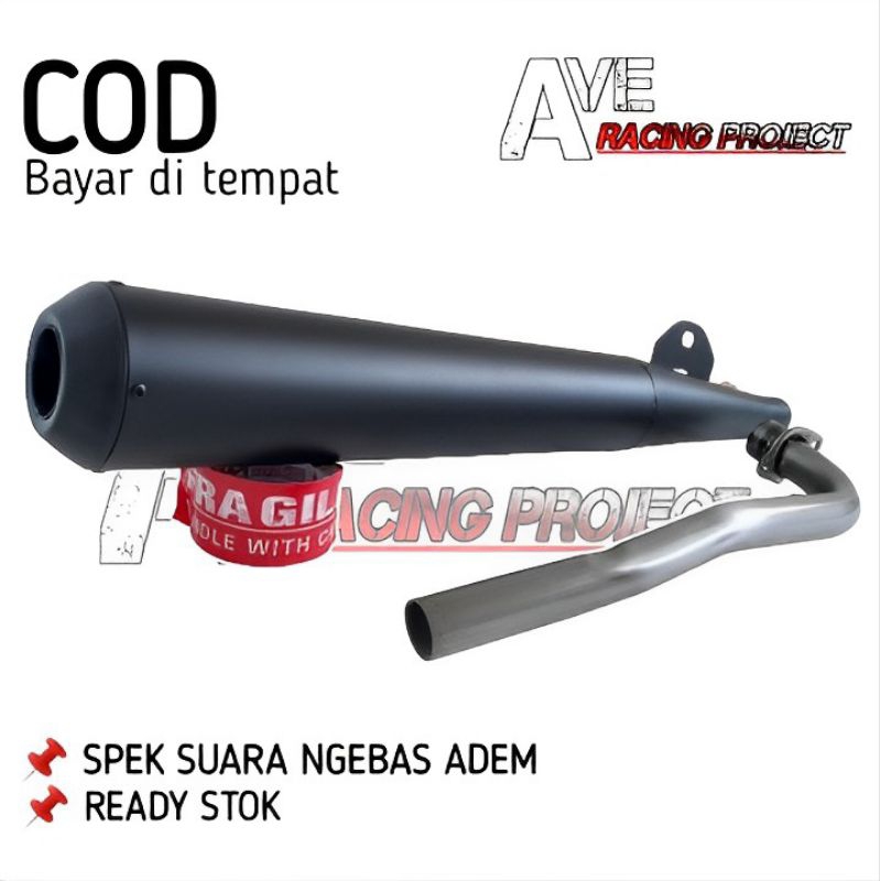 KNALPOT STANDAR RACING TSUKIGI ASTREA GRAND SUPRA X 100 LAMA