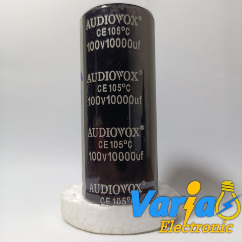 ELCO AUDIOVOX 10000uf 100V HITAM ORIGINAL