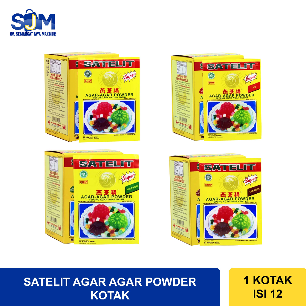 

Agar - Agar Bubuk Satelit Box/Kotak