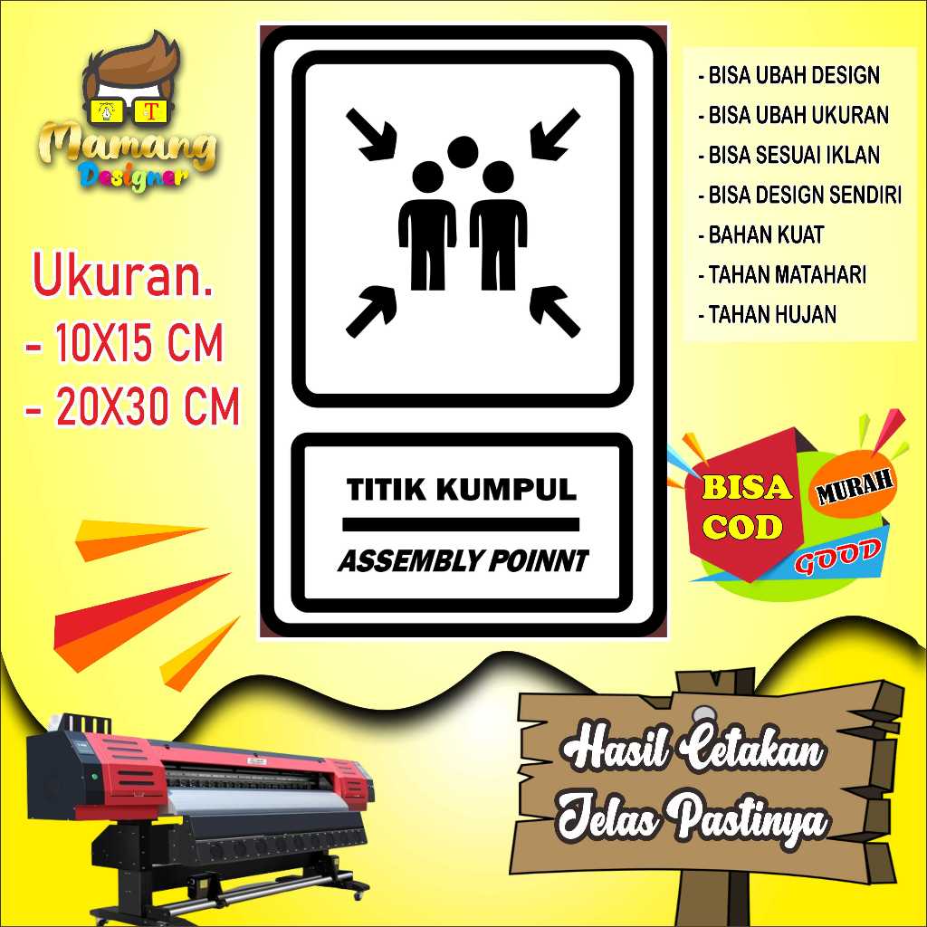 

Cetak Sticker Tempelan Untuk Titik Kumpul Putih