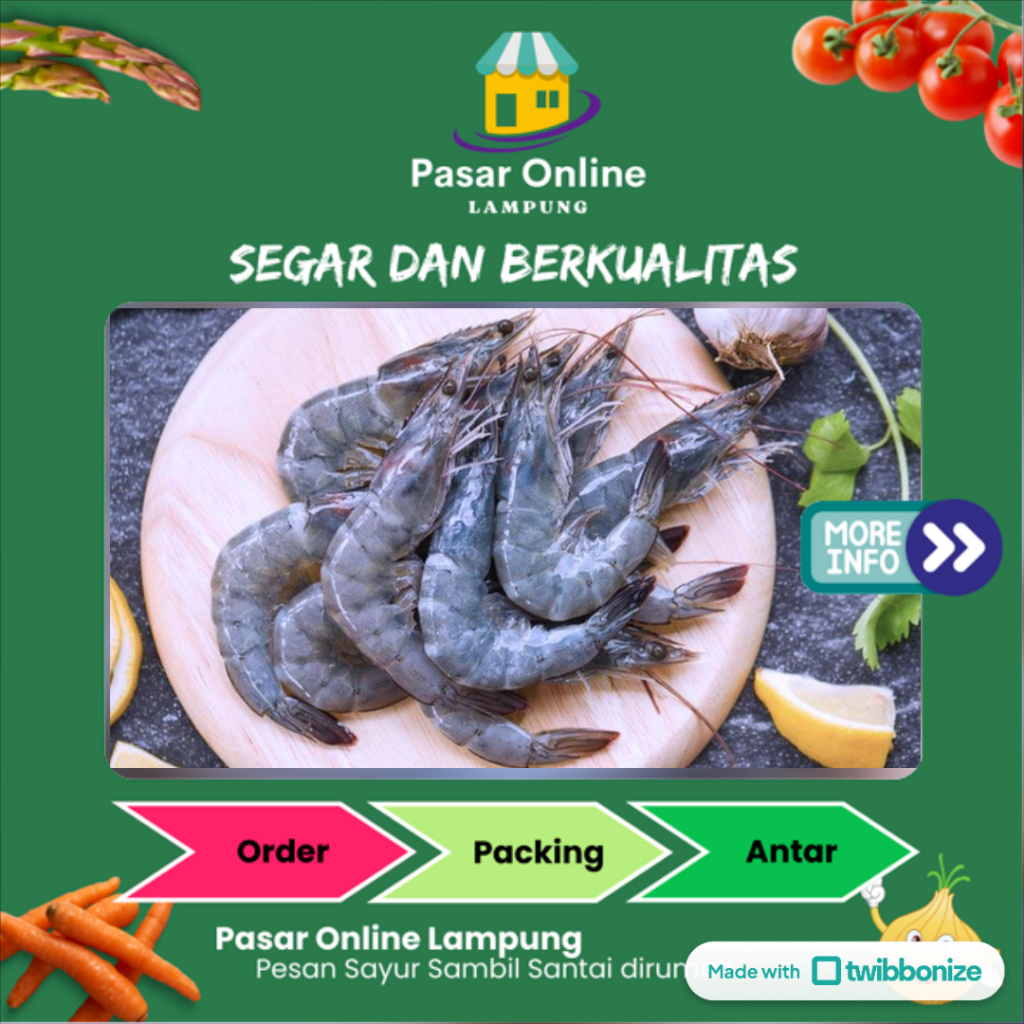 

Udang Segar -+500 Gr - Pasar Online Lampung