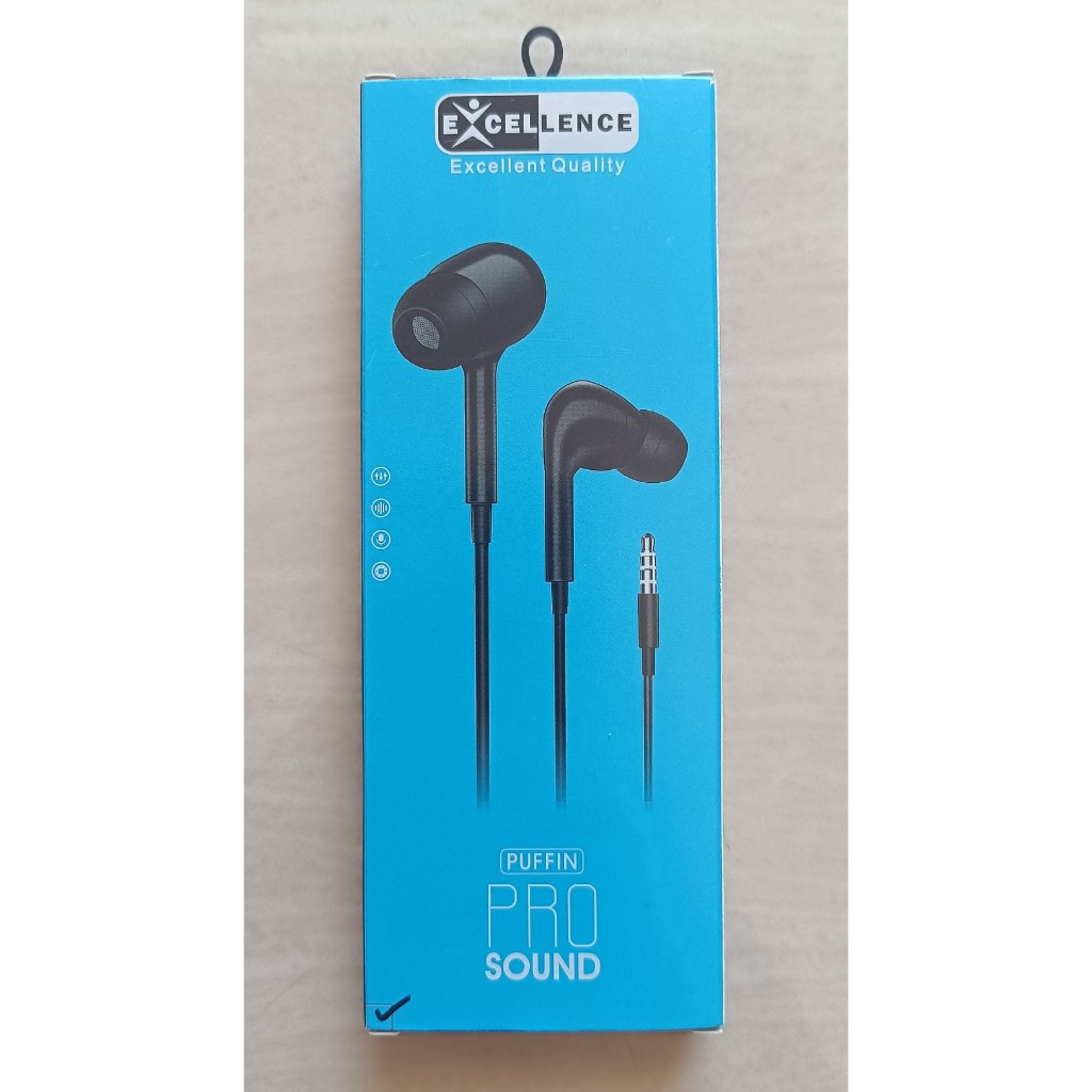 Earphone Excellence Puffin Pro Sound - BLACK