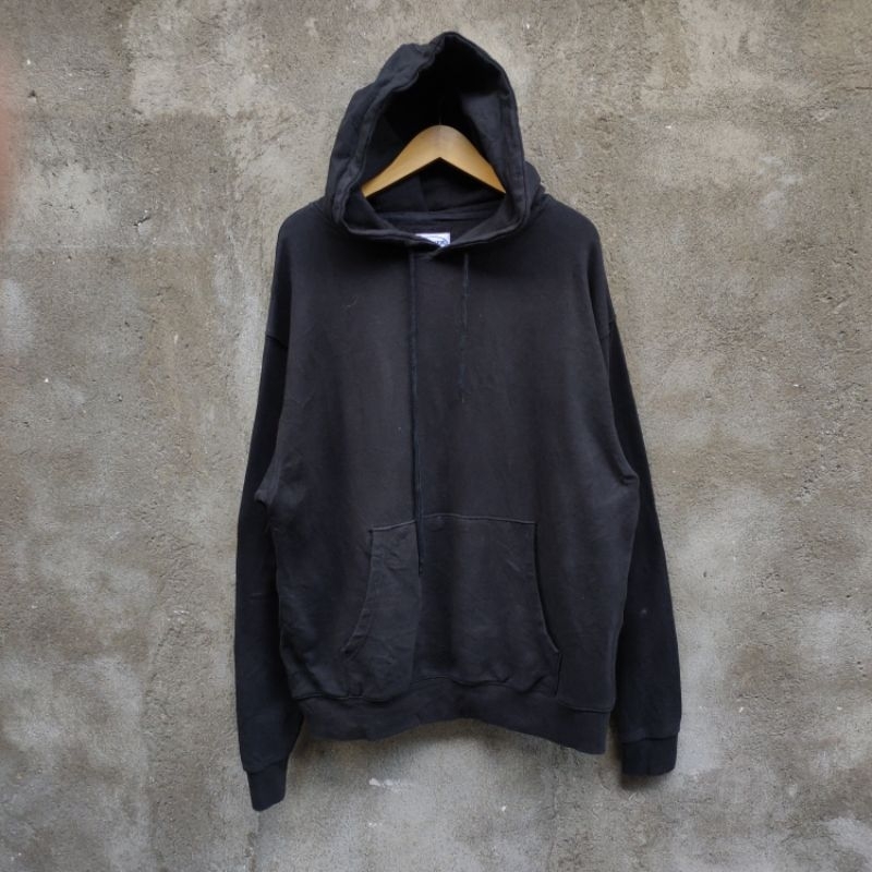 hoodie acover basic hitam