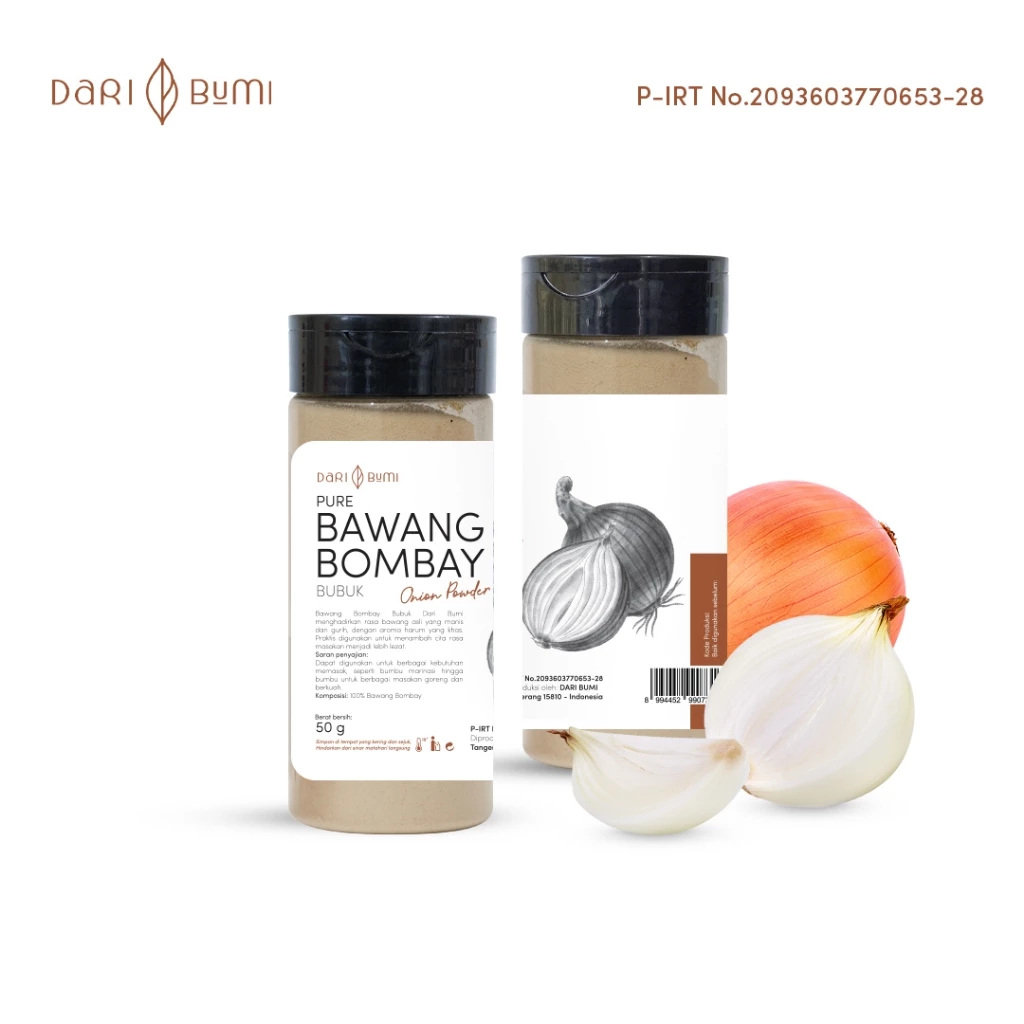 

Dari Bumi Bawang Bombay Bubuk 50 Gr Premium Onion Powder