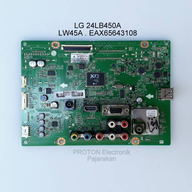 Mainboard LED TV LG 24LB450 24LB450A LW45A LB45S LB45N . Mesin Matherboard EAX65643108 ATIQLPD 22LB4