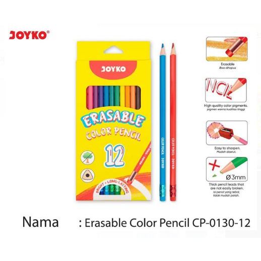 

Joyko Erasable Color Pencil CP-0130