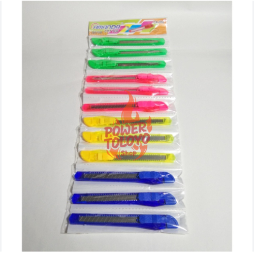

Pisau Pemes Cutter Mini Rencengan 1 Pack Isi 12 Pcs Alat Pemotong Serbaguna Portable Praktis