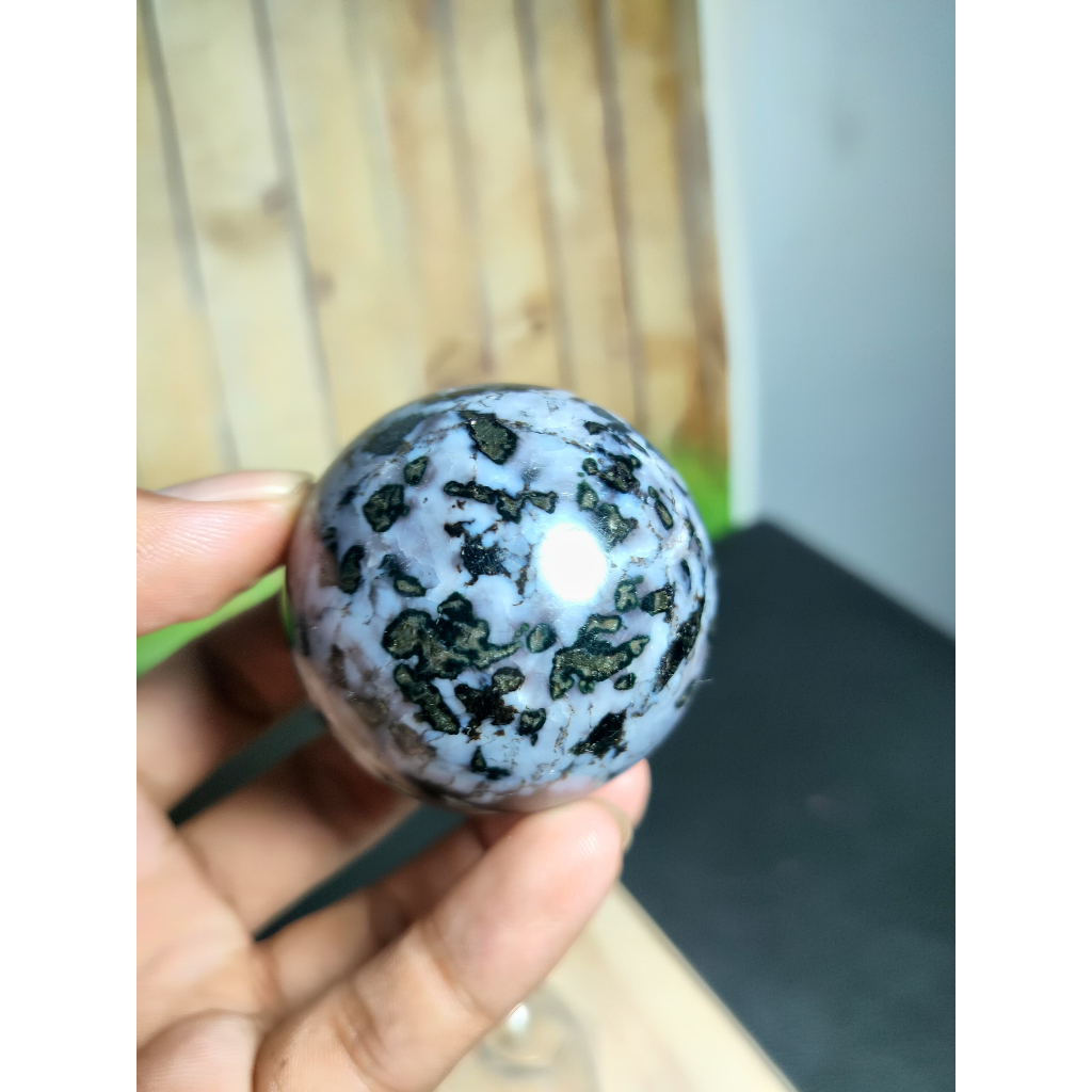 Natural Indigo Gabbro Sphere (13)