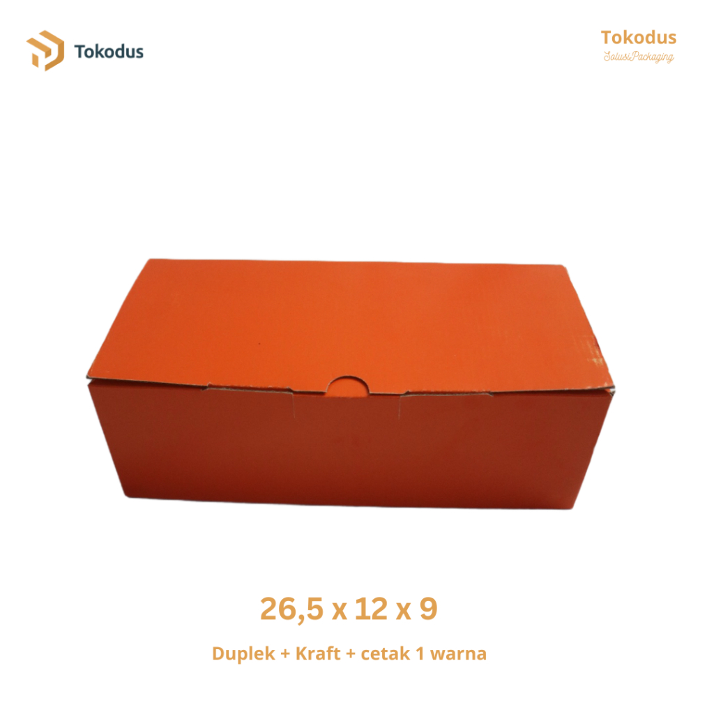 

Dus Sepatu Kardus ukuran 26,5 x 12 x 9 dus warna orange - Tokodus Buahbatu