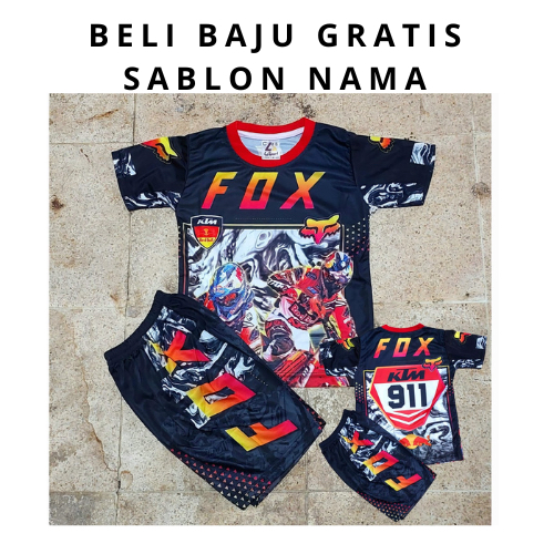 setelan anak balap motor cross anak/jersey balap anak motorcross size 4-20