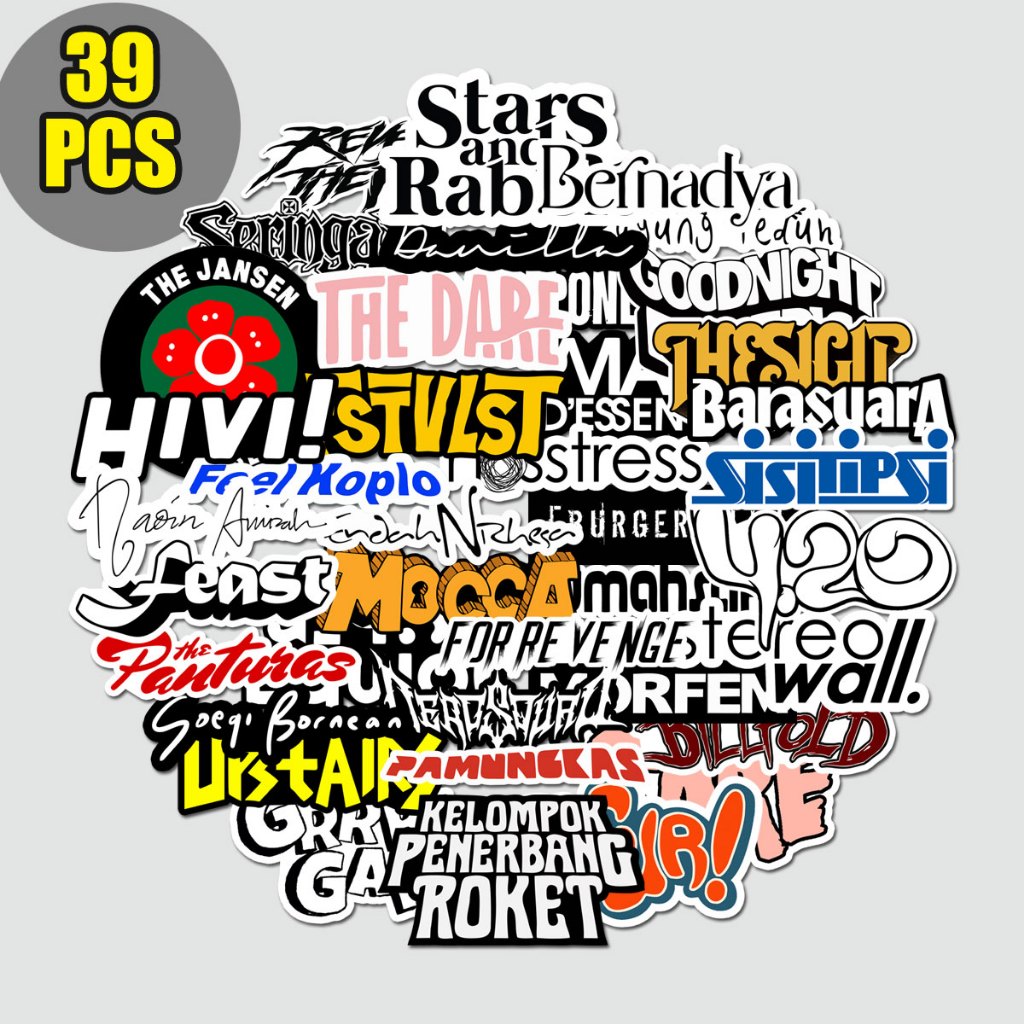 

STICKER PACK BAND INDIE 2 - VINYL ANTI AIR - NOSSTRESS / MOCCA / MORFEM / FSTVLST / STARS AND RABBIT / DANNILA / MALIQ N ESSENTIALS
