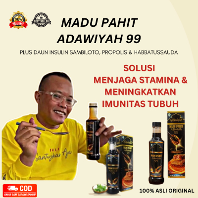 

PENAMBAH STAMINA & IMUN - MADU HITAM PAHIT ADAWIYAH 99 ORIGINAL BPOM