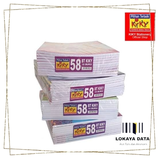 

KIKY BUKU TULIS 58 LEMBAR ( 1 PAK 10 BUKU)