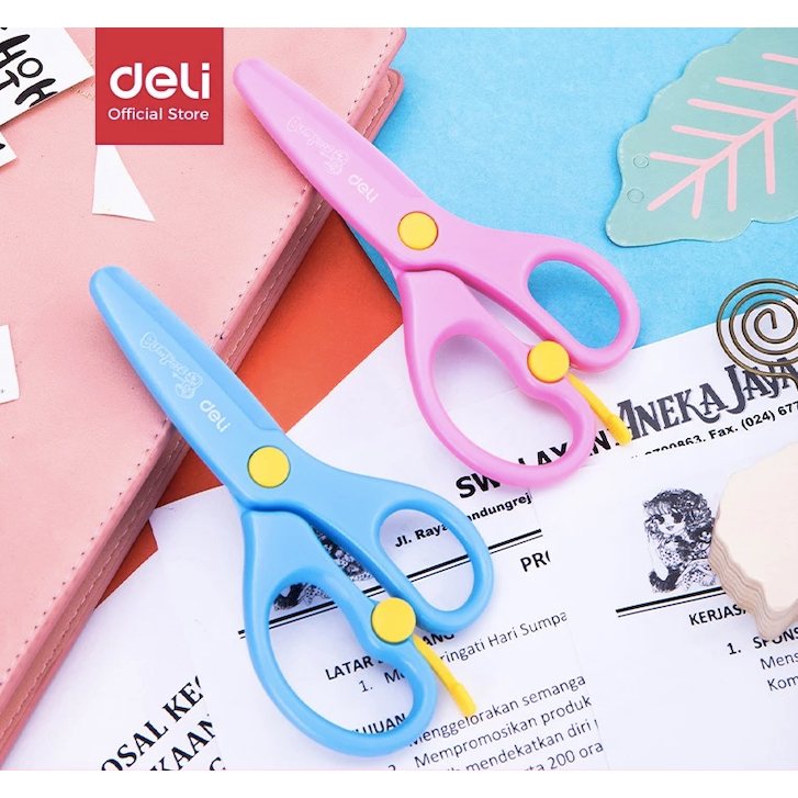 

Gunting Anak Deli ED60402 Tip Tumpul (523) / Gunting Anak Gunting Plastik