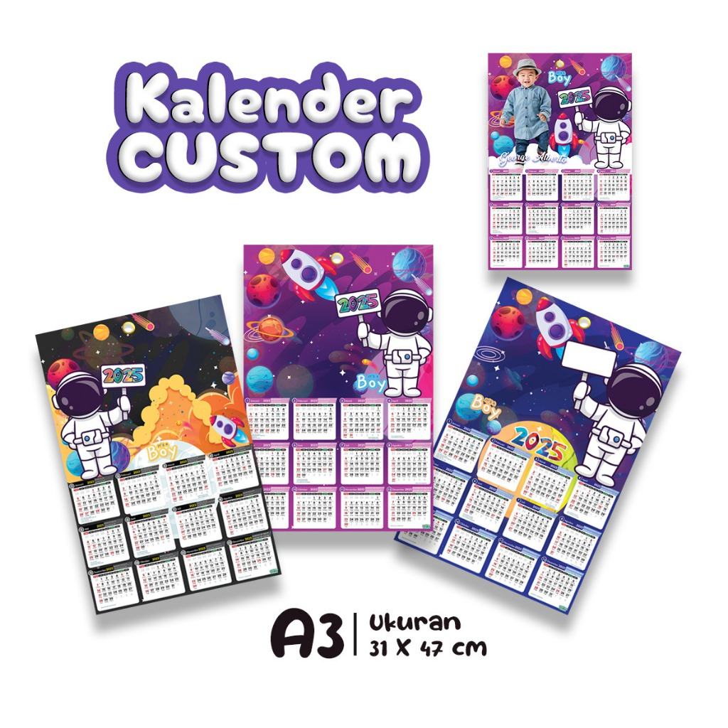 

Kalender Anak Dingding 2025 Custom Nama + Foto Desain Modern Elegan , Gambar Lebih Fress