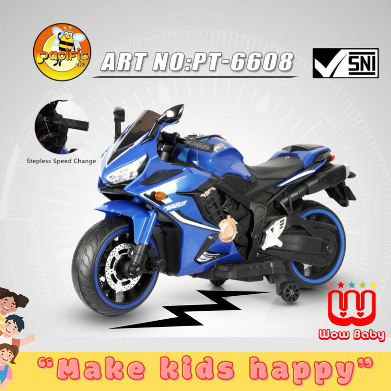 Pacific JR RC MOTORCYCLE PT-6608 Motor Remot Mainan Anak