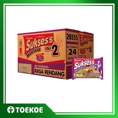 

TOEKOE Mie Sukses Isi 2 Rasa Rendang 1 Dus 24 Pcs